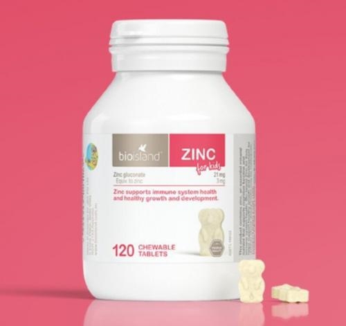 Vitamin bổ sung kẽm cho bé Bioisland Zinc (120 viên – từ 1 tuổi)
