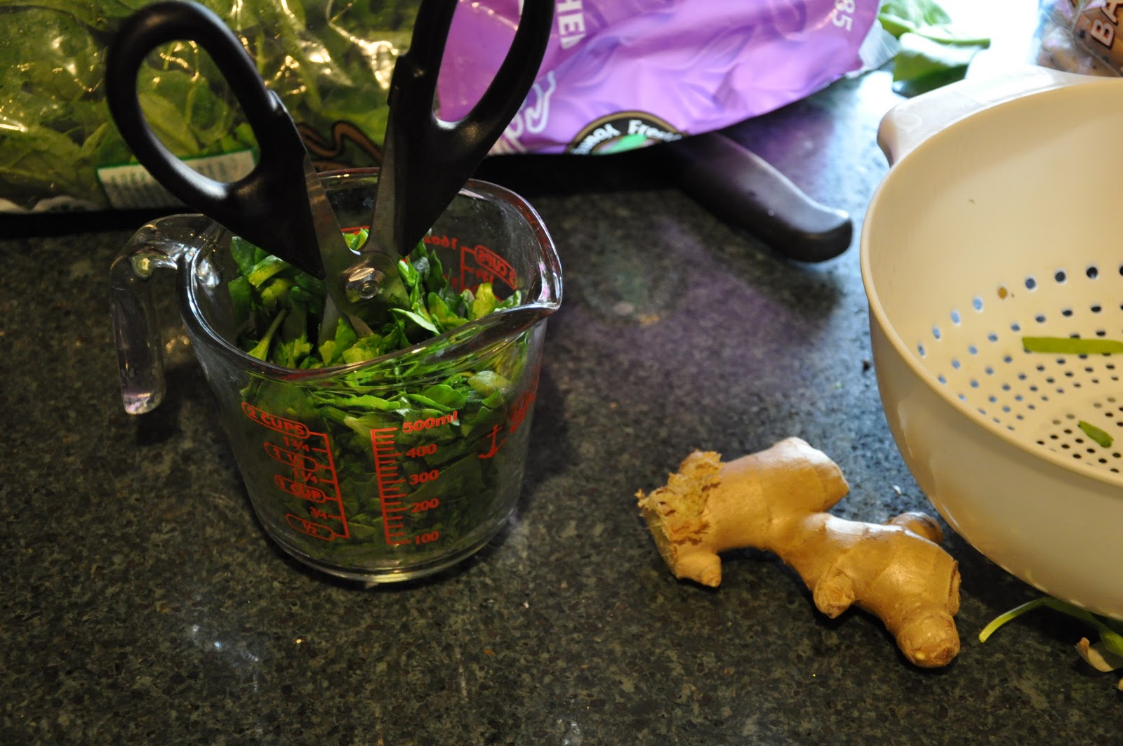 Fears' Food my favorite way to chop spinach (using fresh in place of