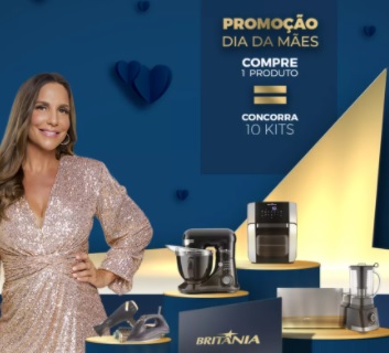 Cadastrar Promoção Dia das Mães 2021 Britânia 10 Kits de Produtos