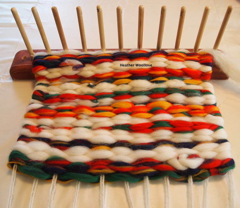 Wool lovefunctional fiber art Weaving With Wool Roving Part 1 of 3