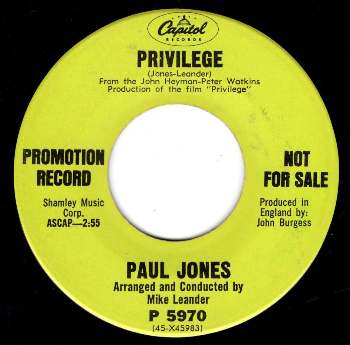 Anorak Thing Paul Jones"Privilege"