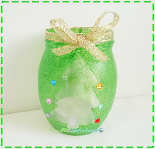 frasco-árbol-de-navidad-3-ideas-navideñas-reciclando-frascos-y-botellas-creandoyfofucheando