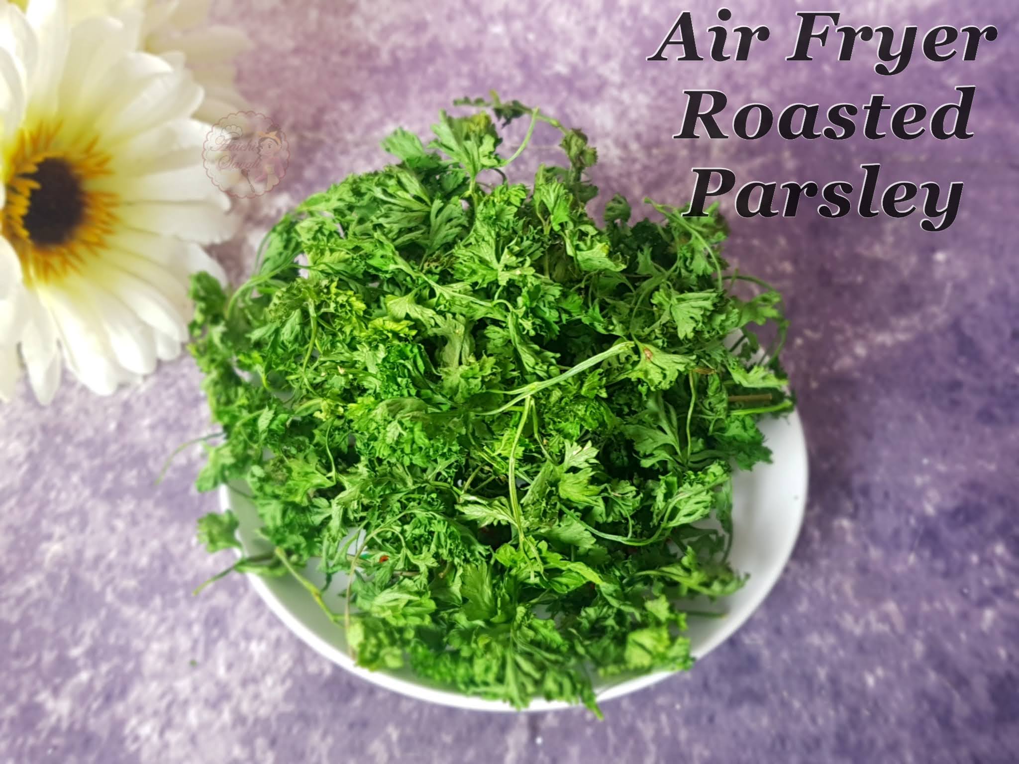 Dried Parsley in GoWise Air Fryer EVENLY DEHYDRATED How to Dry