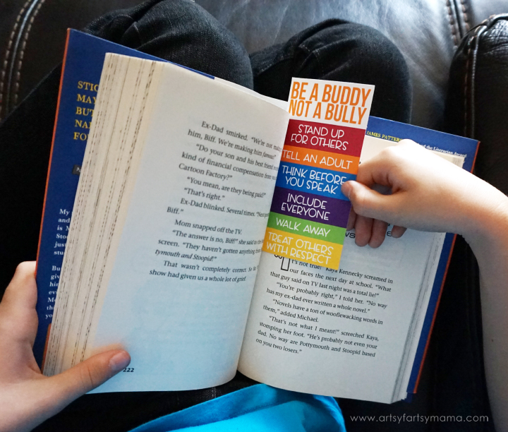 Help Stop Bullying with Free Printable Anti-Bullying Bookmarks! #PottymouthandStoopid