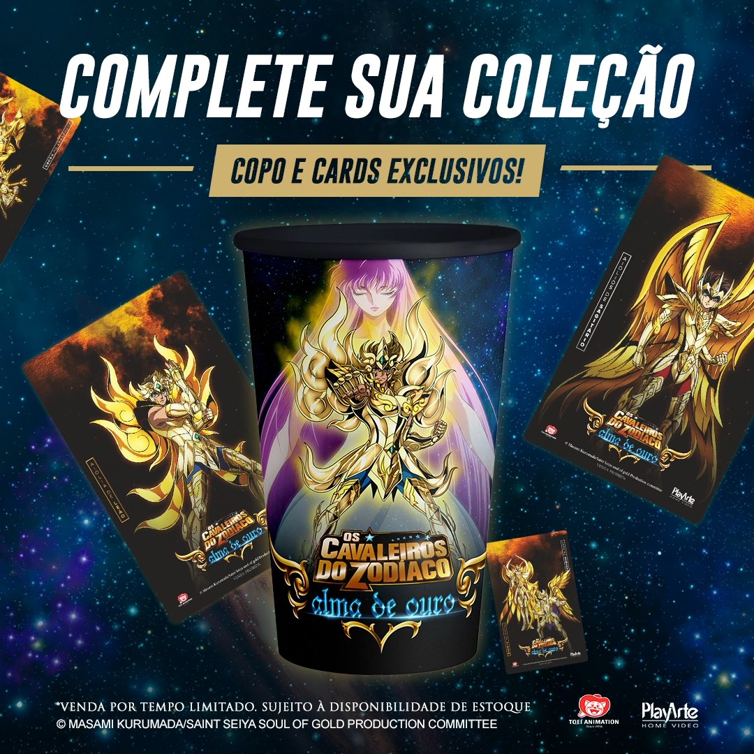 Cavaleiros do Zodíaco  PlayArte lançará a série Alma de Ouro no Brasil