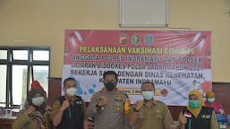 Personel Polres Indramayu Dan Polsek Jajaran Jalani Vaksinasi COVID-19