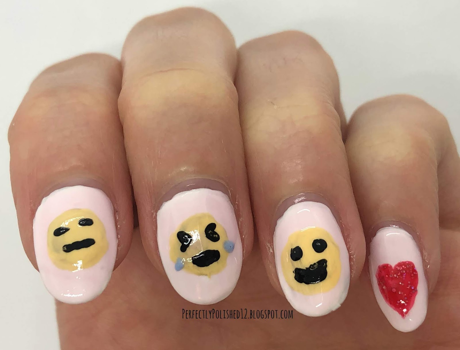 Perfectly Polished 12 Emoji Nail Art