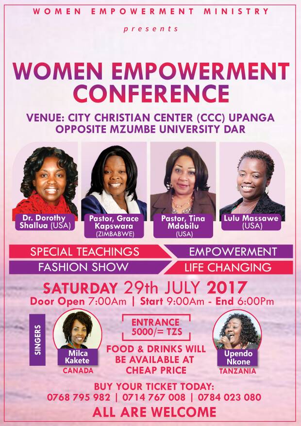 Rejoice and Rejoice IT IS TOMORROW... WOMEN'S EMPOWERMENT CONFERENCE