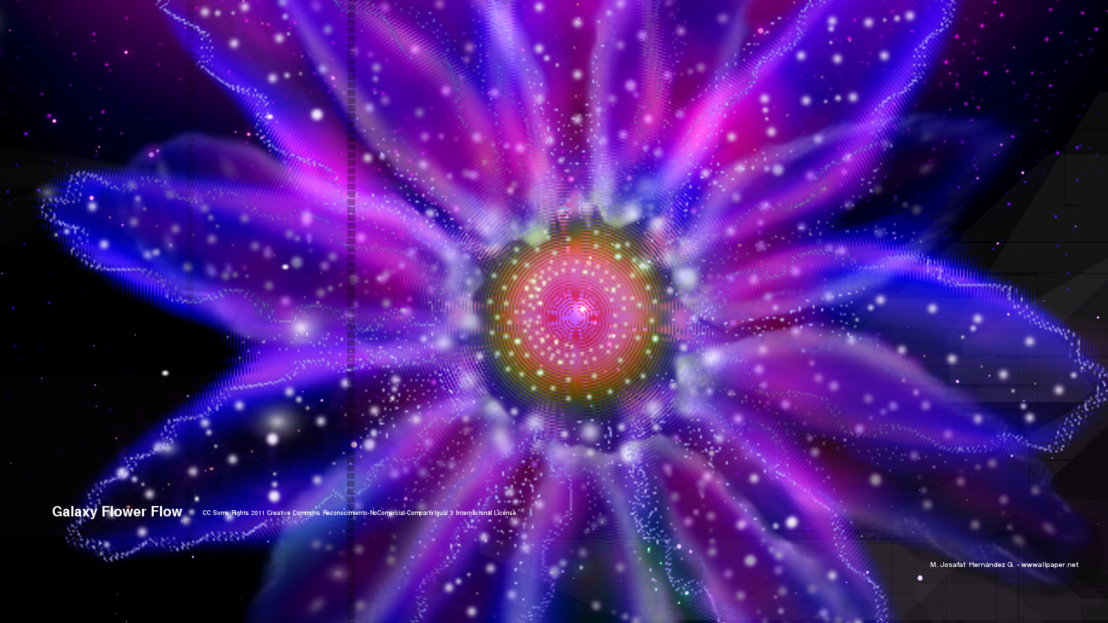 [ wwwallpaper.blogspot.mx ] Galaxy Flower Flow