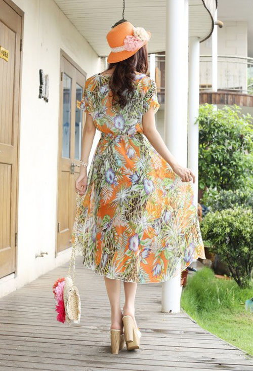 Fashion Dress: Summer new women's Bohemian irregular skirt waist ...