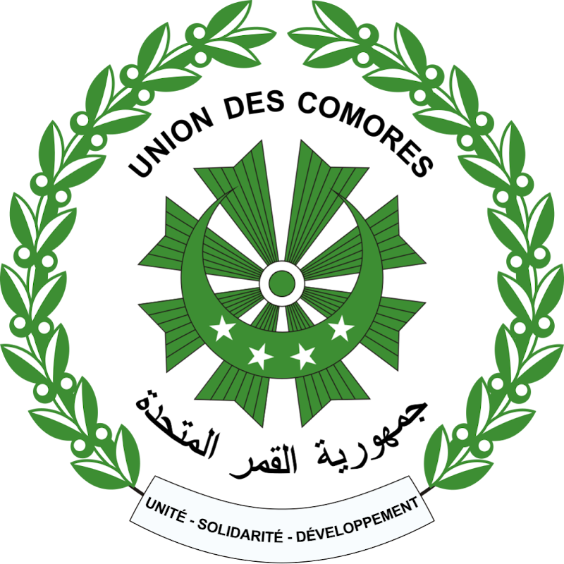 Logo Gambar Lambang Simbol Negara Komoro PNG JPG ukuran 800 px