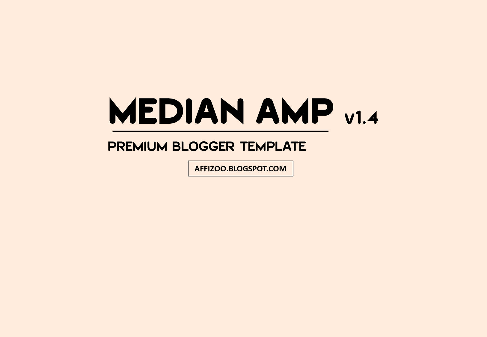 Median UI + AMP Premium Blogger Template [Available] Free Download