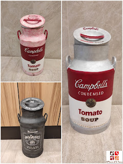 lecheras pintadas a mano