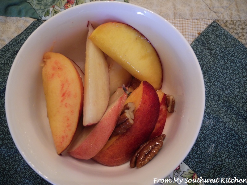 From My Southwest Kitchen Peaches and Nectarines With Rosemary