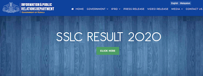 SSLC Result 2020 - IPRD Government of Kerala