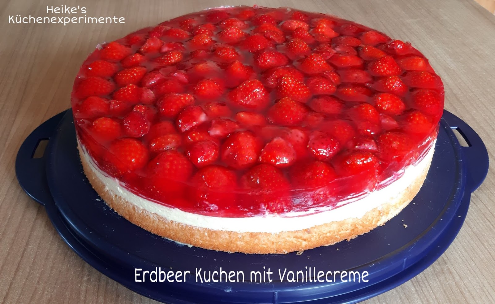 Heike&amp;#39;s Küchenexperimente ☆☆☆: Erdbeer Kuchen mit Vanillecreme