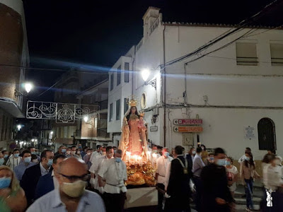 La Virgen del Carmen de Rute fue trasladada a su Santuario