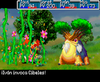 Golden Sun - Ataque enredaderas