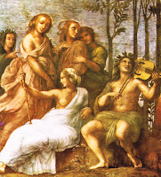 Apolo y las musas, de Rafael