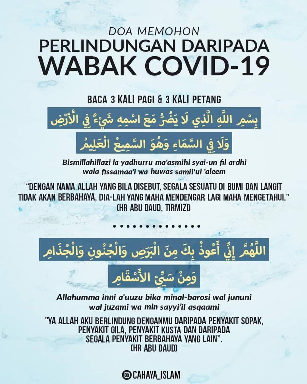 Doa dilindungi wabak