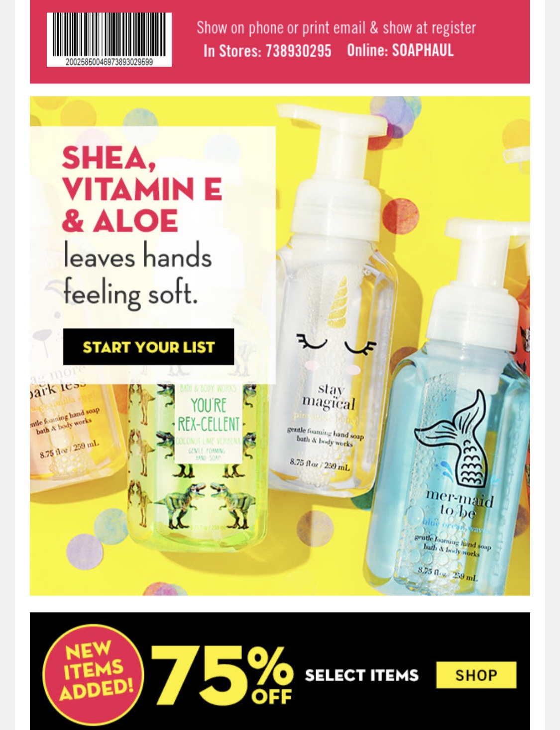 Life Inside the Page Bath & Body Works Tuesday Hand Soap Coupon Sale