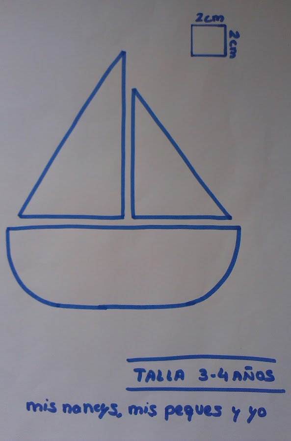 mis nancys, mis peques y yo, tutorial aplique camiseta patrón gratis talla 3-4