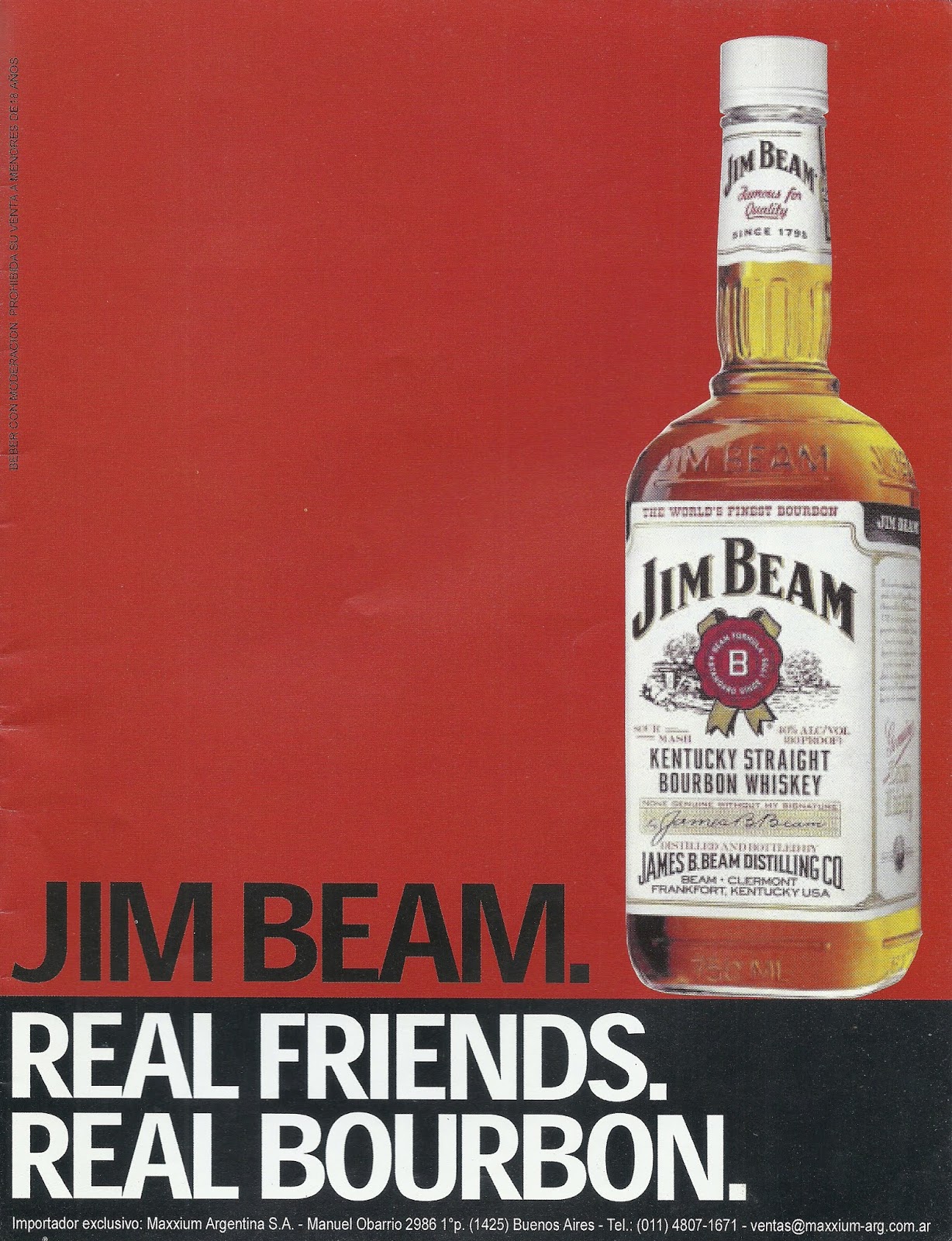 EL BARMAN CLÁSICO ARGENTINO WHISKEY JIM BEAM
