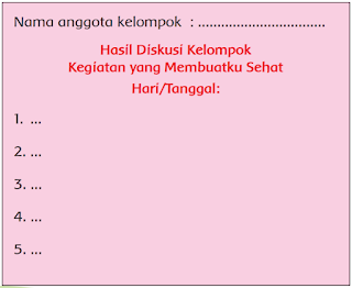 Hasil Diskusi Kelompok Kegiatan yang Membuatku Sehat www.simplenews.me