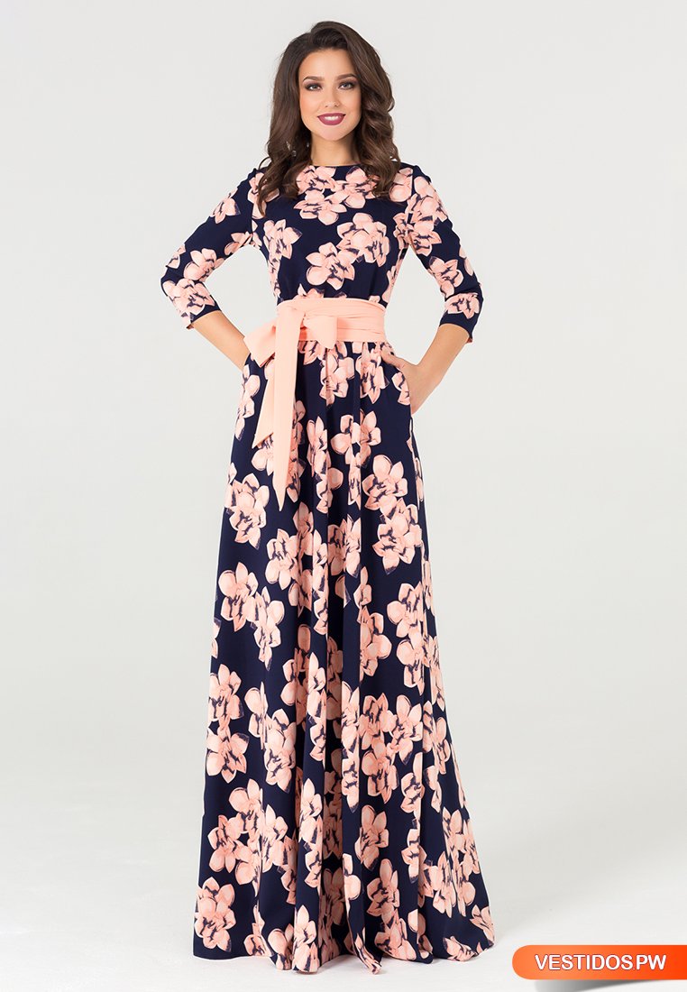 Vestidos Floreados Largos ¡15 Atractivas Propuestas! Vestidos Moda