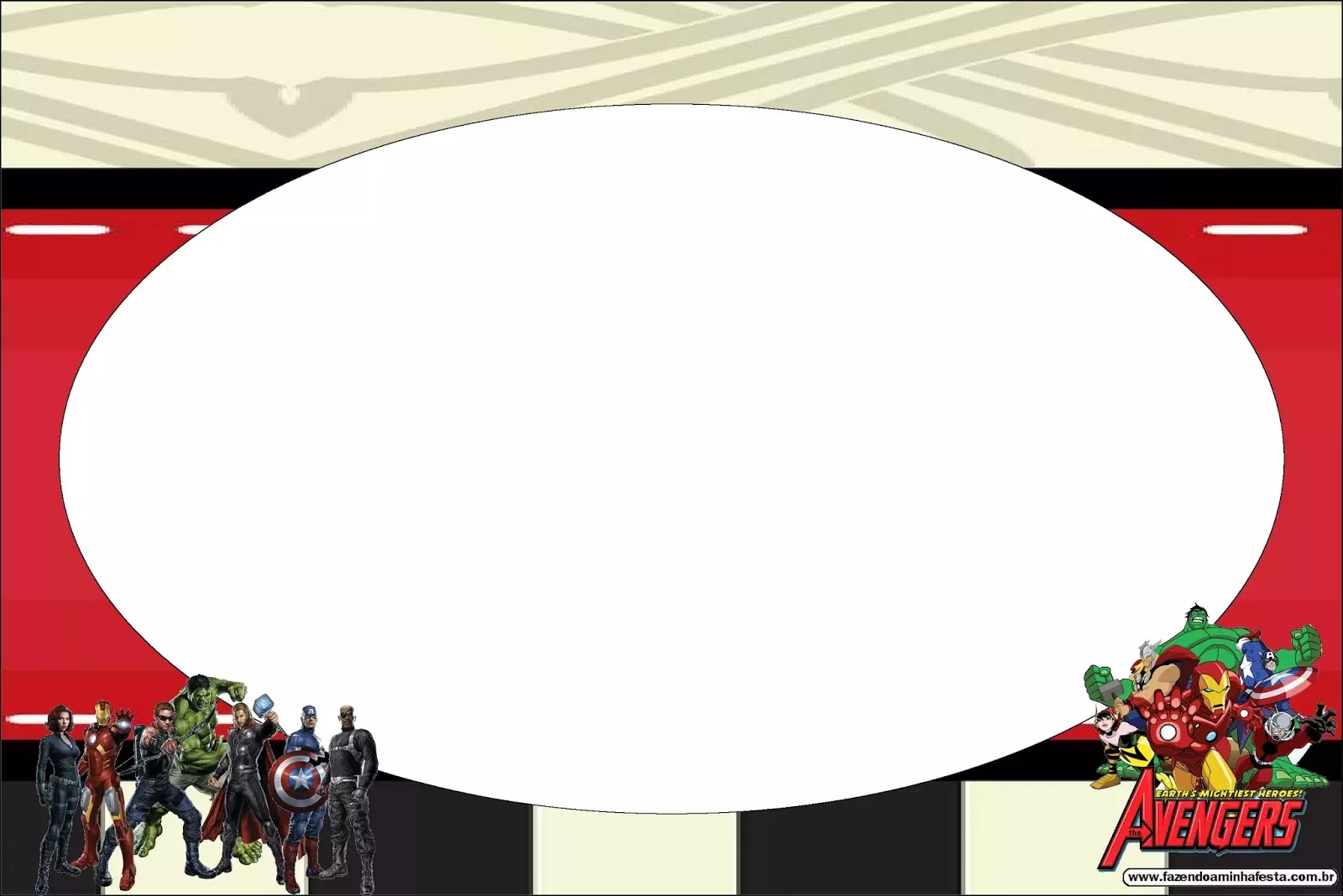 Avengers Party Free Printable Invitations. Oh My Fiesta! for Geeks