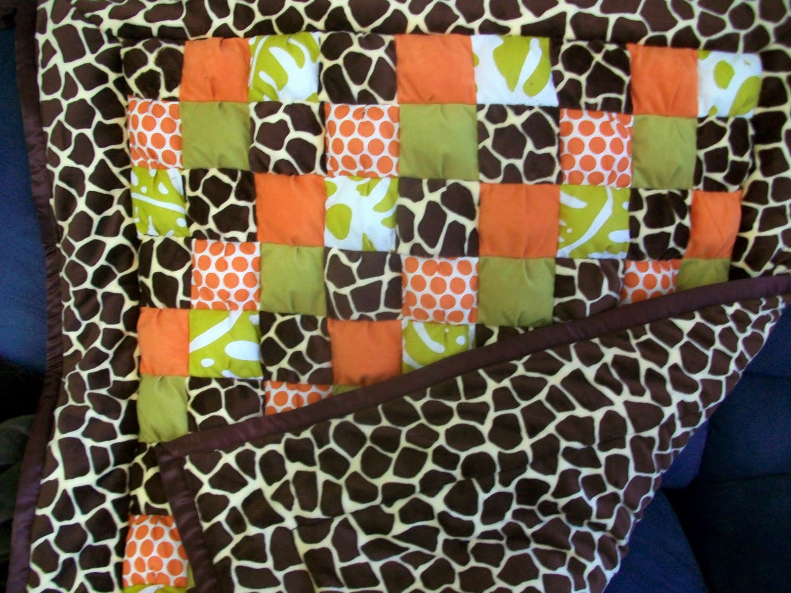 So I'm in Texas Now... JungleThemed Baby Puff Quilt