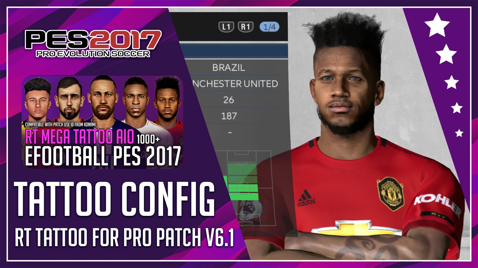New Tattoo Pack 2020 V55  PES 2017  PES Patch
