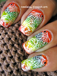 koi fish nail acrylic paints stash