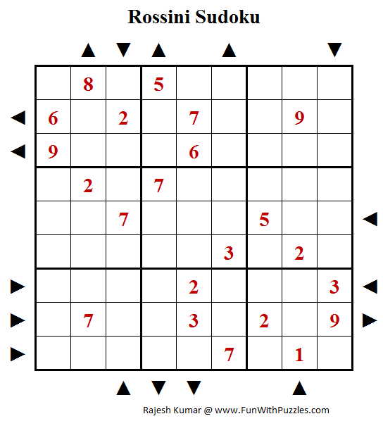 Rossini Sudoku Puzzle (Fun With Sudoku #229)