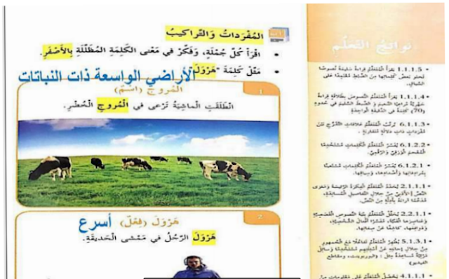 حل كتاب الطالب اللغة العربية للصف الرابع الفصل الأول