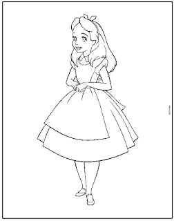 Alice's Adventures in Wonderland coloring pages