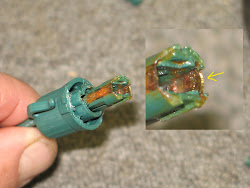 led string lights fixing grease dielectric repair vaseline socket covered georgesworkshop