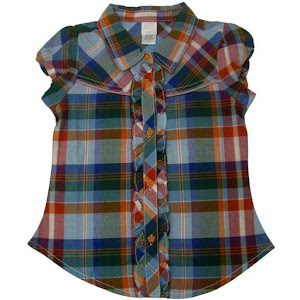 Kemeja Anak Kotak-Kotak 3T Wonderland Alice