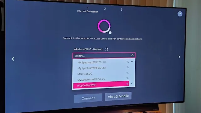 cara setting smart tv lg ke wi-fi