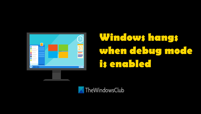 Windows cuelga el modo de depuración