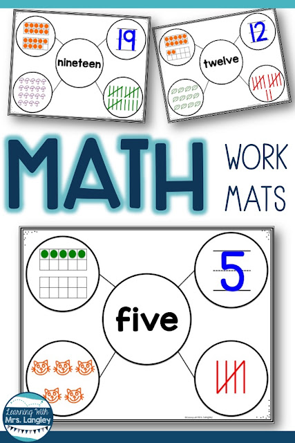 These worksheets are a fun hands on way to practice counting and representing numbers 1-20. This can be used for centers or small groups in preschool, kindergarten, or 1st grade. Use hands on manipulatives like play dough or counters or complete as a printable. #kindergartenclassroom #kindergartenmath