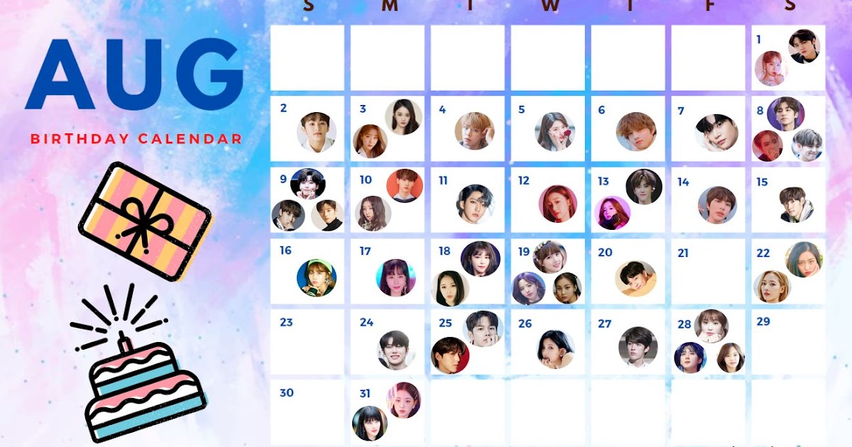 Kpop Idols With Birthdays In August