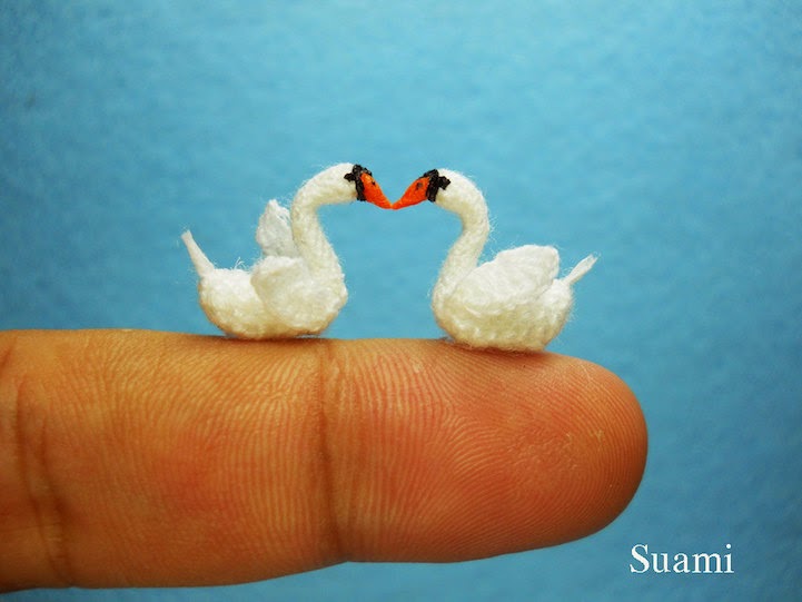 adorable tiny miniature crochet animals