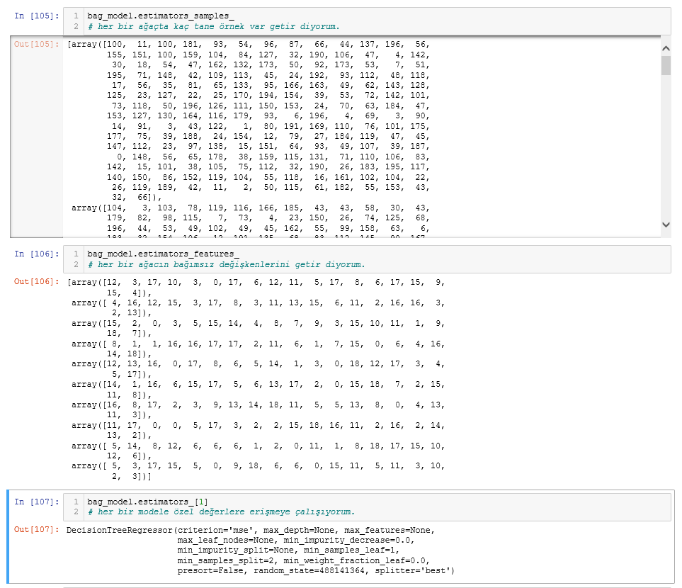 Python - Bagged Trees (Regresyon)