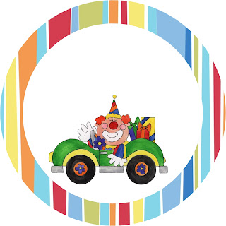 Clowns: Free Printable Candy Bar Labels. Free Printable Toppers.