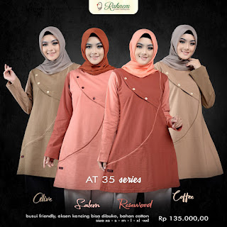 Koleksi Blouse Muslimah Terbaru RAHNEM AT 35