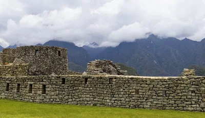 Machu Picchu Pictures: Fluffy clouds over the Andes