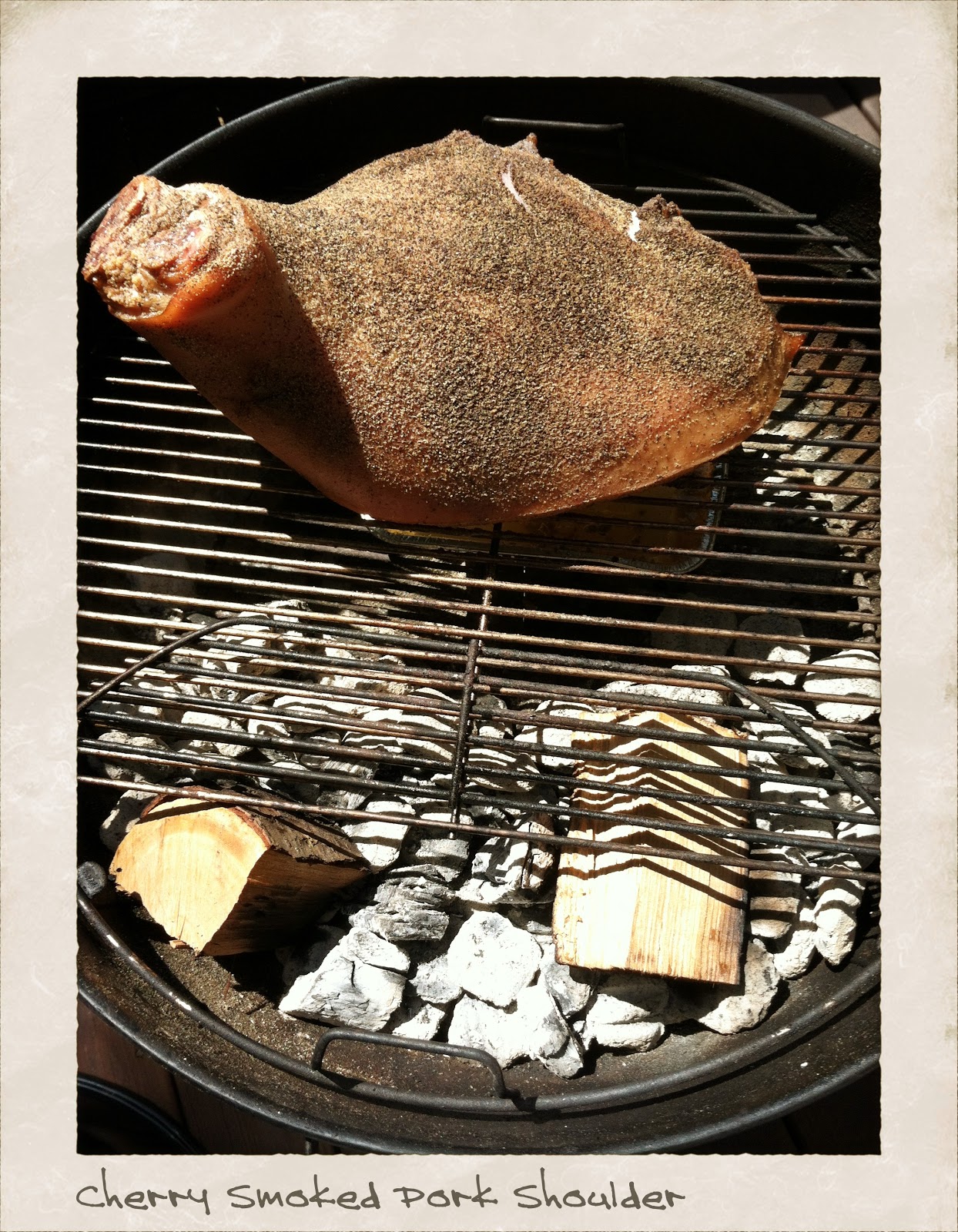 unWine'd Easter Weekend, Cherry Smoked Pork Shoulder