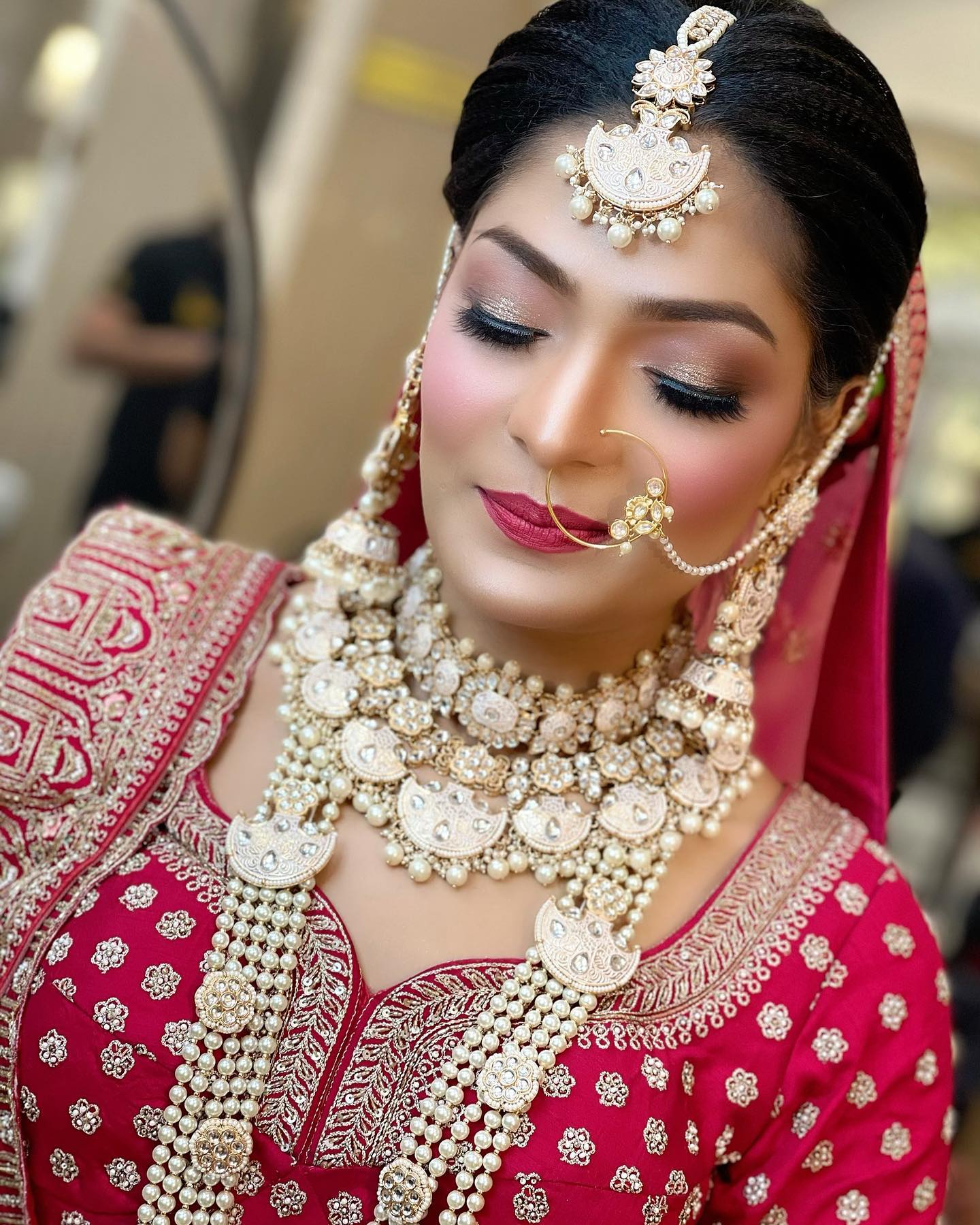 Village Barber Stories: Traditional wedding makeup | Punjabi style ...