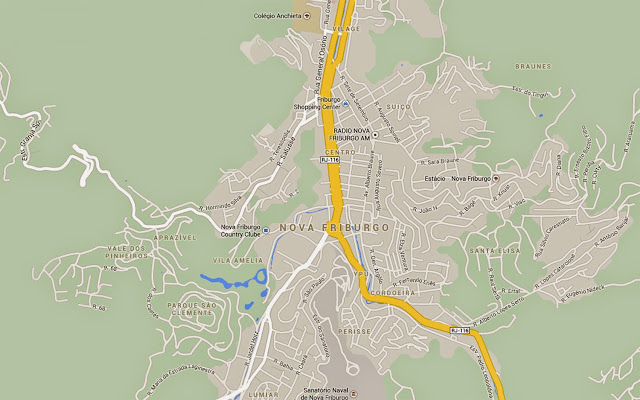 Mapa de Nova Friburgo